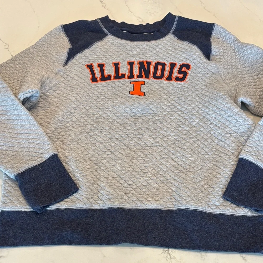 Illinois Quilted Sweatshirt